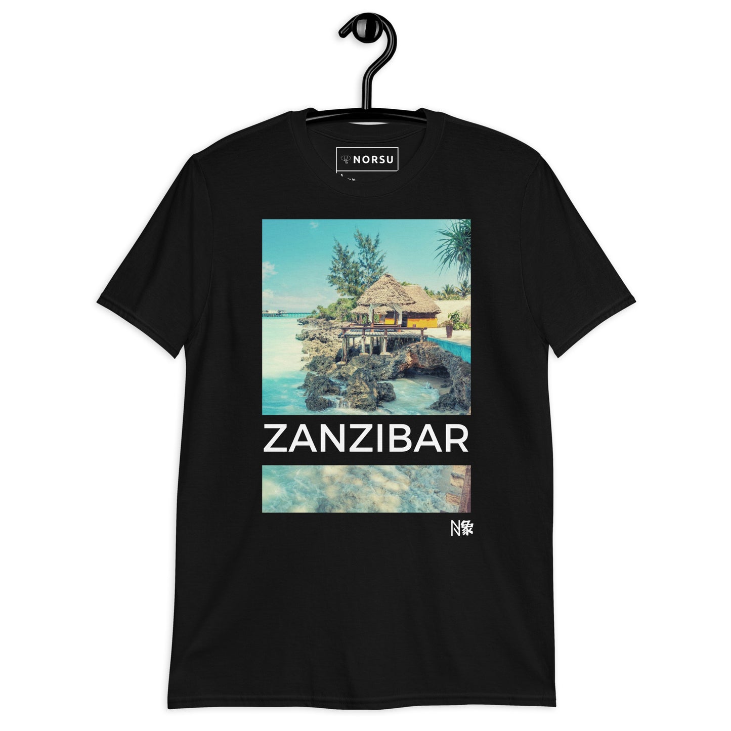 Μαύρο Ανδρικό T-shirt - Ζανζιβάρη