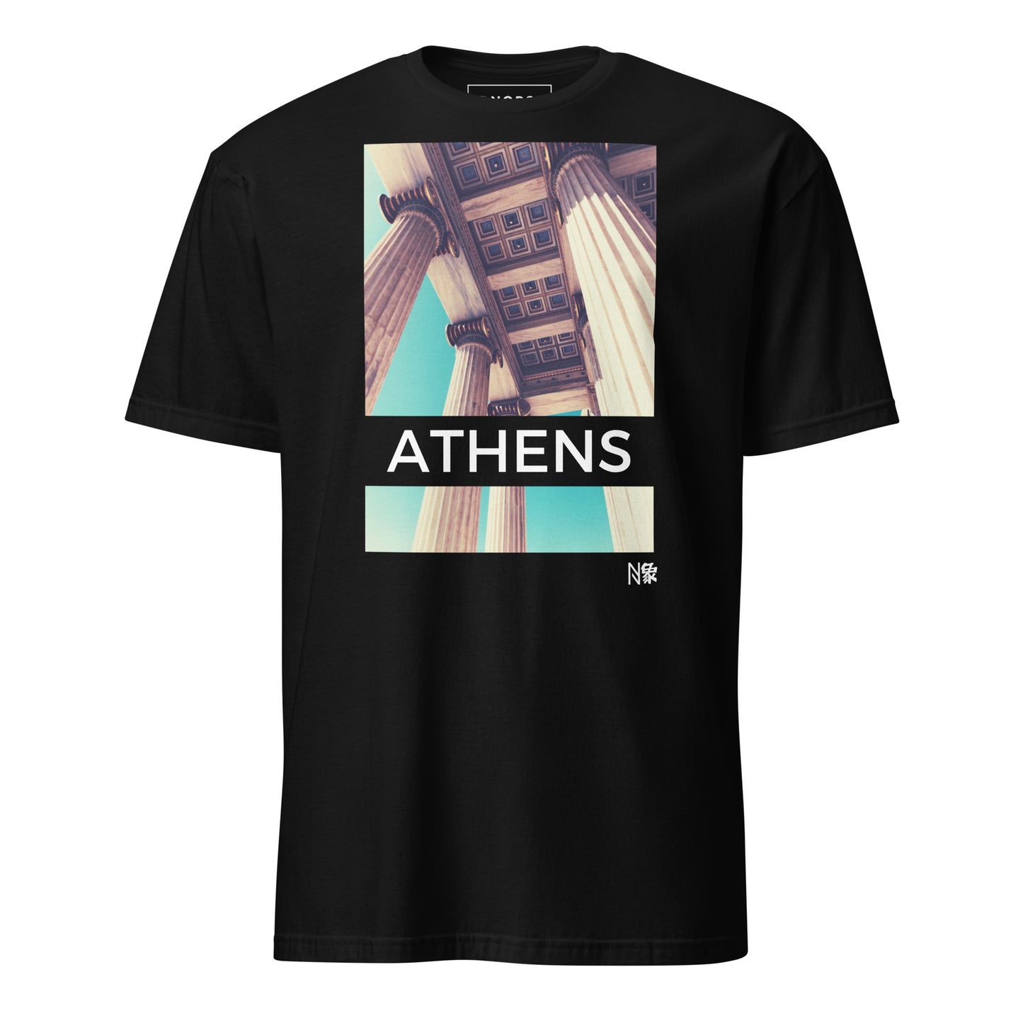 Μαύρο Ανδρικό T-shirt - Aθήνα Παρθενώνας