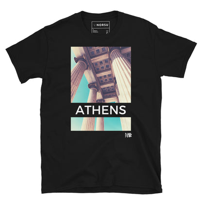 Μαύρο Ανδρικό T-shirt - Aθήνα Παρθενώνας