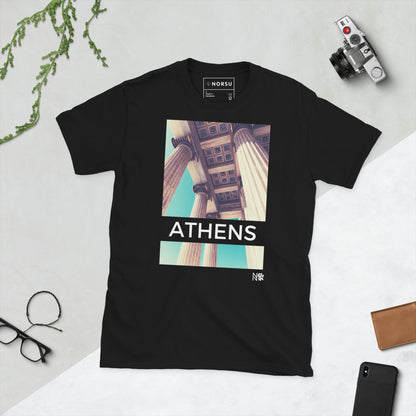 Μαύρο Ανδρικό T-shirt - Aθήνα Παρθενώνας