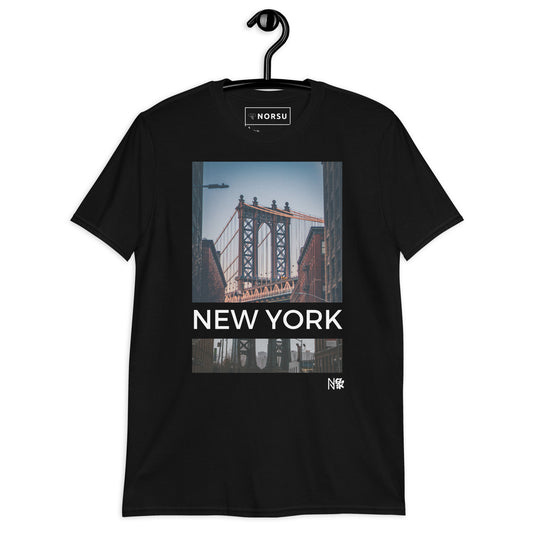 Μαύρο Ανδρικό T-shirt - Νέα Υόρκη Brooklyn Bridge