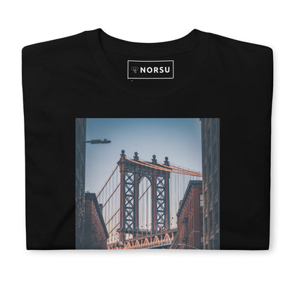 Μαύρο Ανδρικό T-shirt - Νέα Υόρκη Brooklyn Bridge