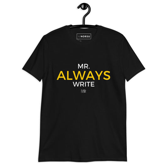 Μαύρο Ανδρικό T-shirt - Mr. Always Write