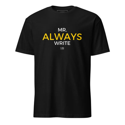 Μαύρο Ανδρικό T-shirt - Mr. Always Write