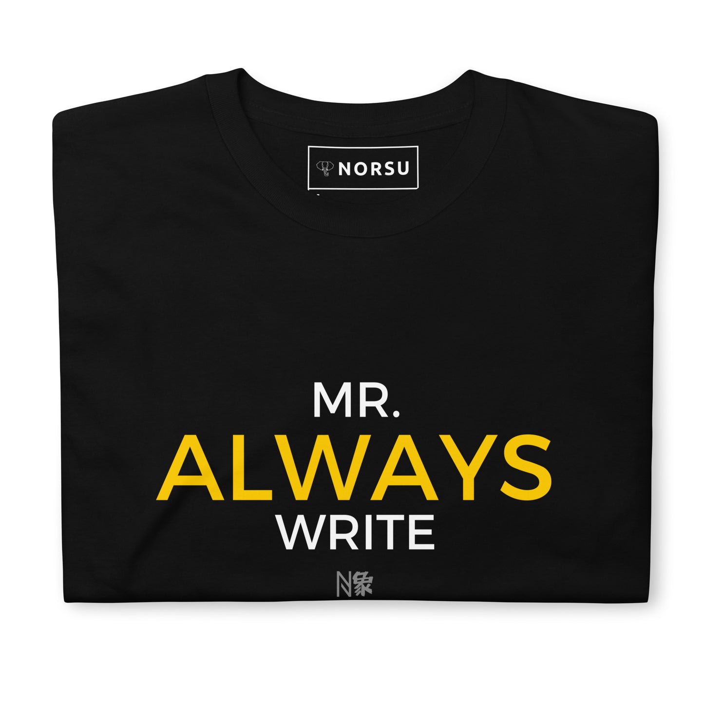 Μαύρο Ανδρικό T-shirt - Mr. Always Write