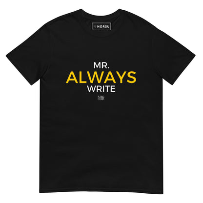 Μαύρο Ανδρικό T-shirt - Mr. Always Write