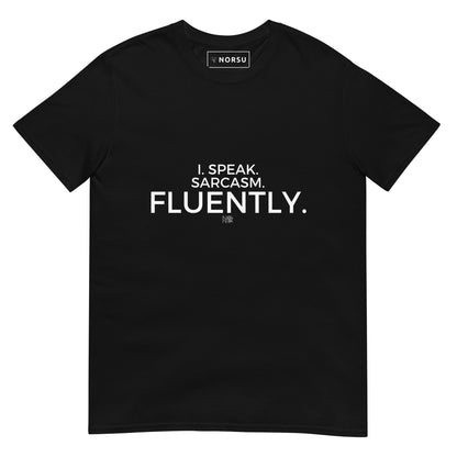 Μαύρο Ανδρικό T-shirt - I speak sarcasm fluently