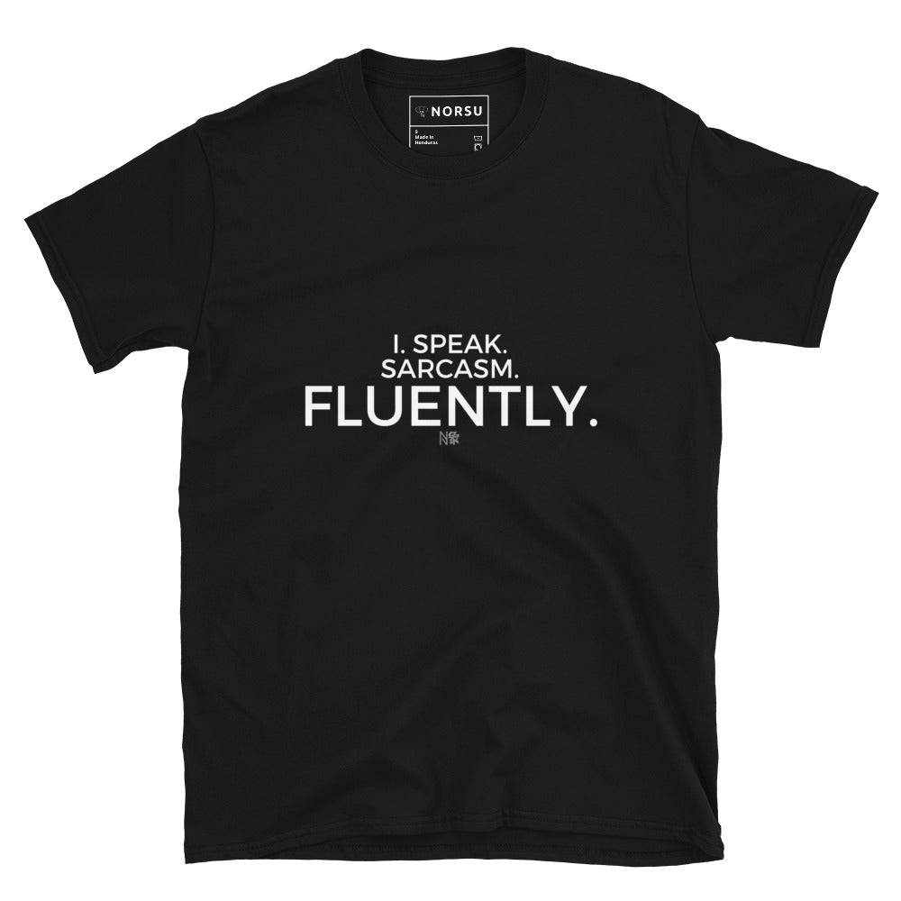 Μαύρο Ανδρικό T-shirt - I speak sarcasm fluently