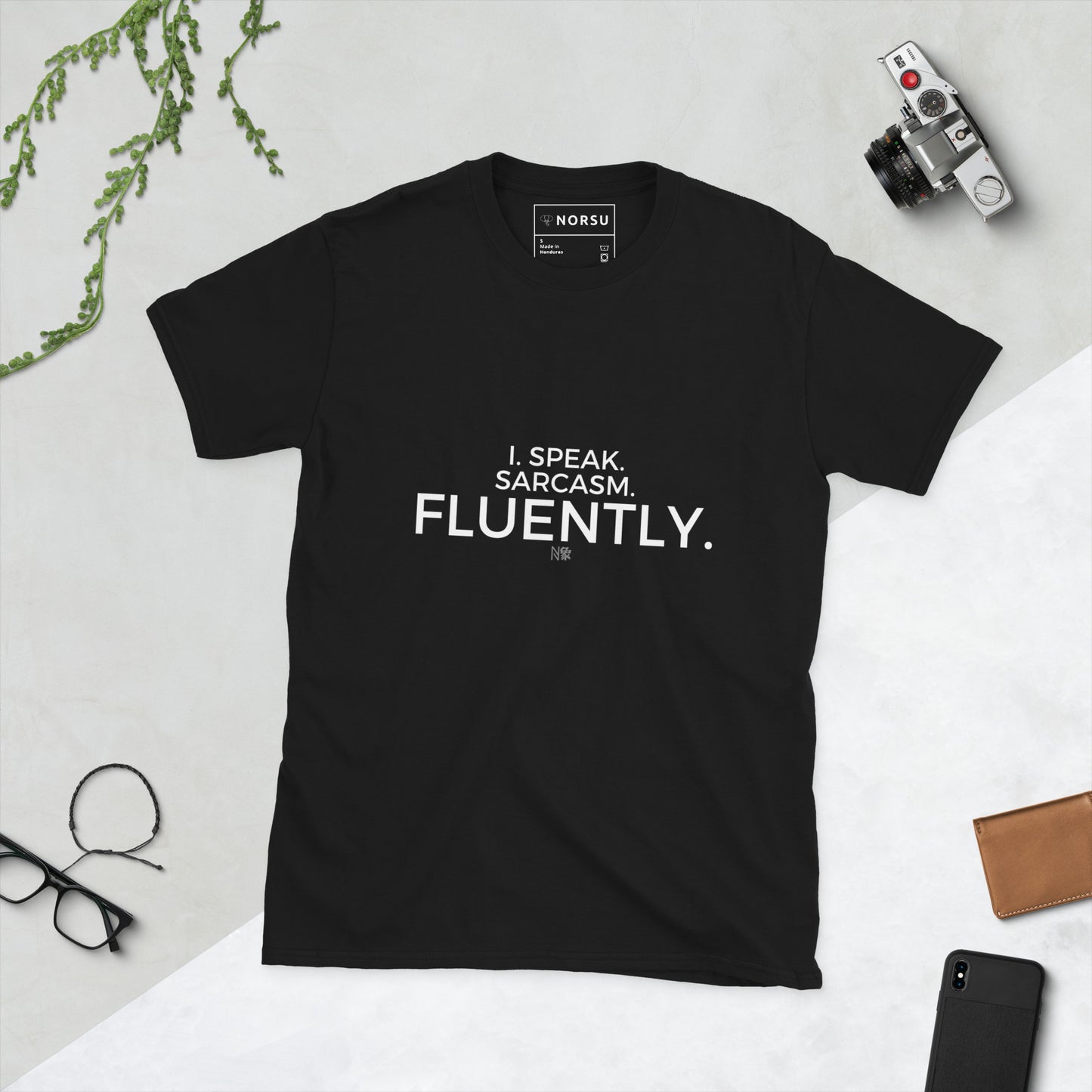 Μαύρο Ανδρικό T-shirt - I speak sarcasm fluently