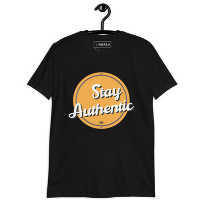 Μαύρο Ανδρικό T-shirt - Stay Authentic