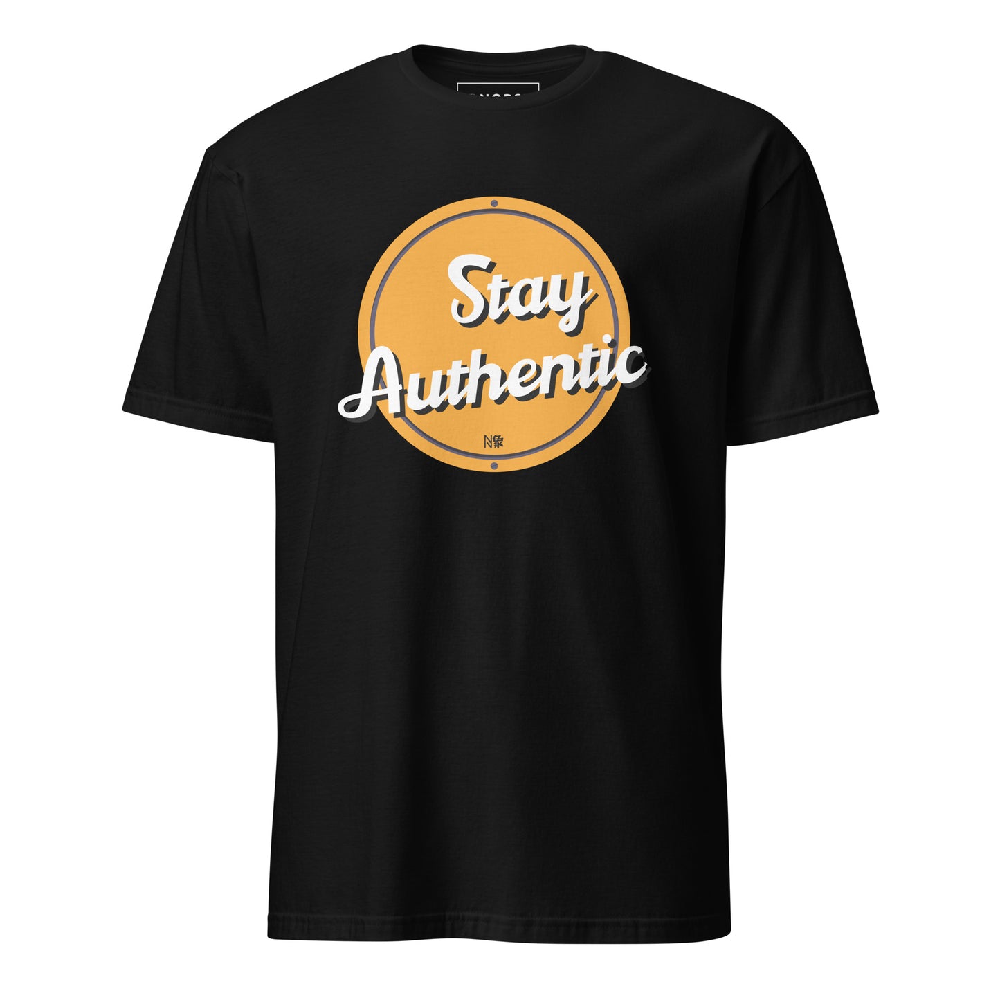 Μαύρο Ανδρικό T-shirt - Stay Authentic