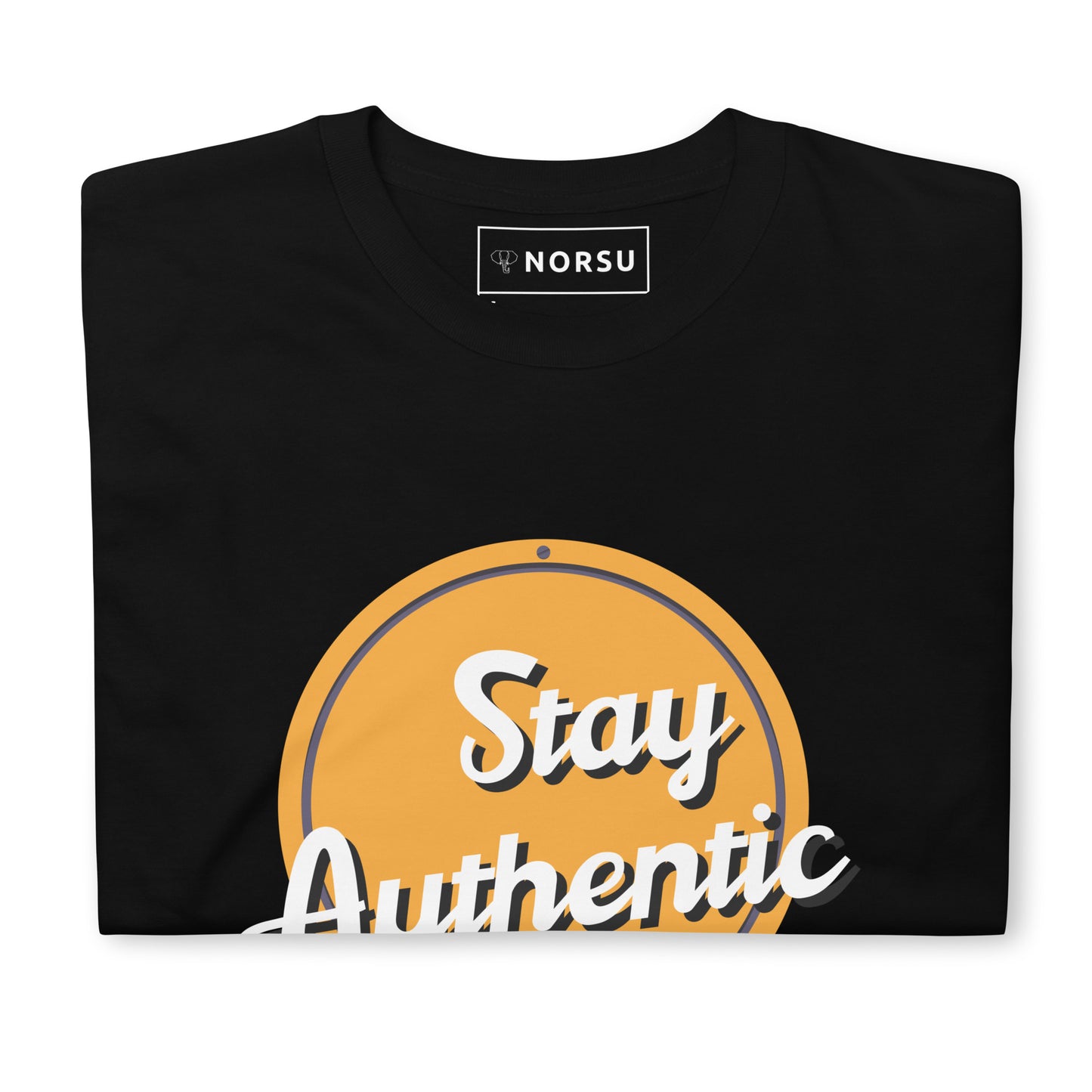 Μαύρο Ανδρικό T-shirt - Stay Authentic