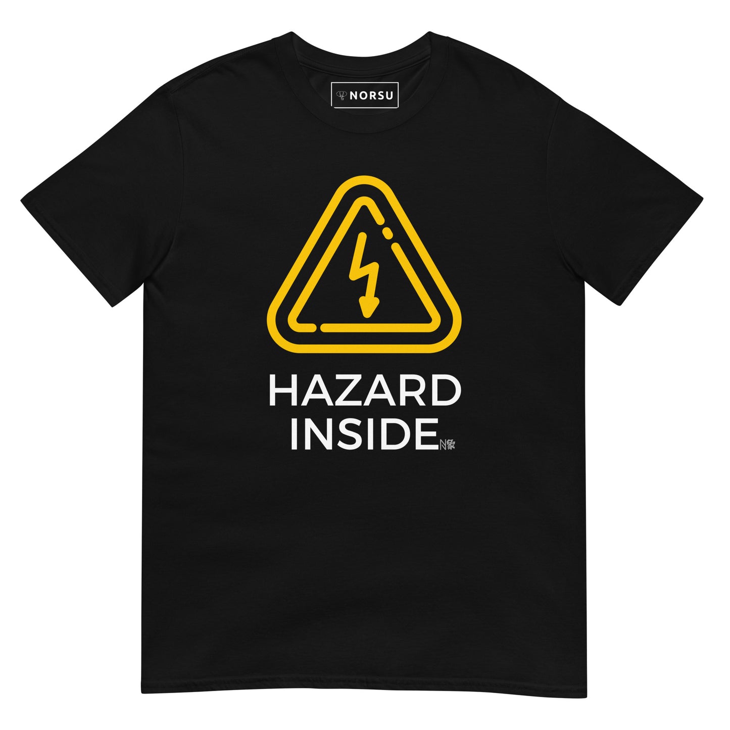 Μαύρο Ανδρικό T-shirt - Hazard Inside