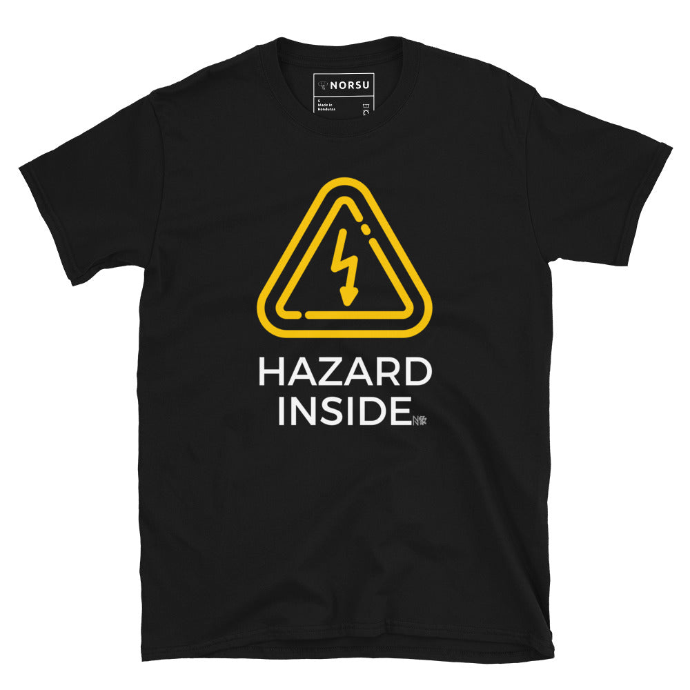 Μαύρο Ανδρικό T-shirt - Hazard Inside