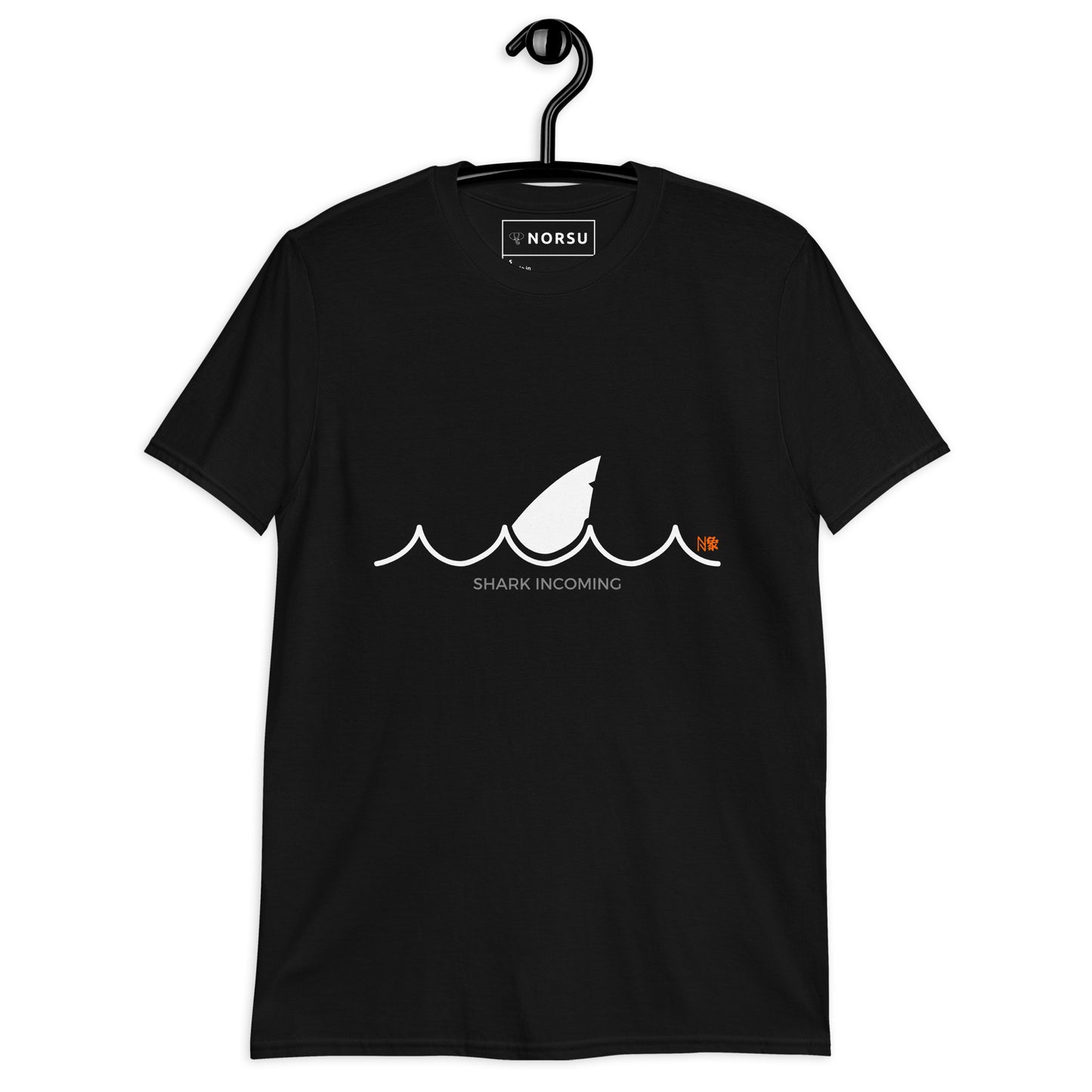 Μαύρο Ανδρικό T-shirt - Καρχαρίας Shark Incoming