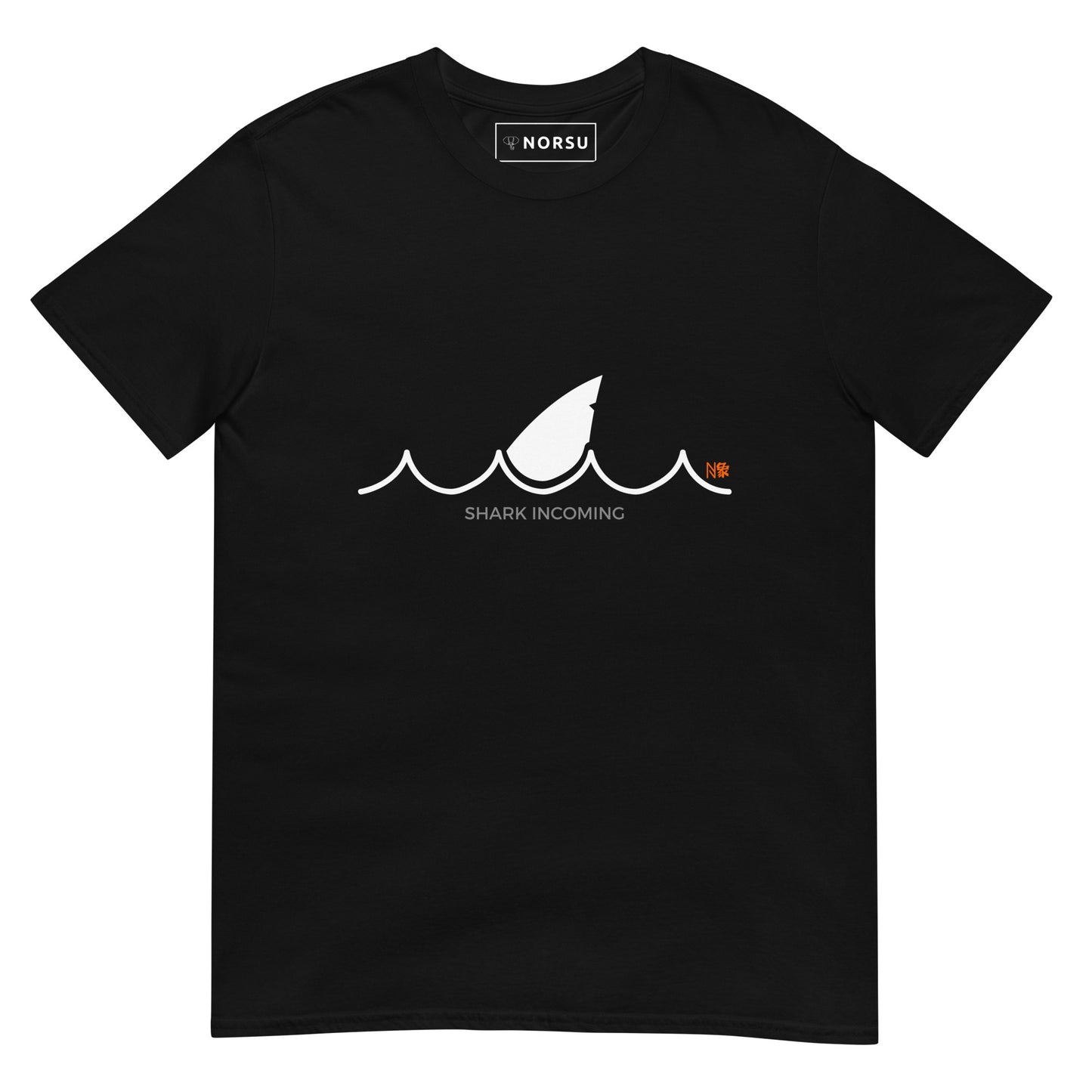 Μαύρο Ανδρικό T-shirt - Καρχαρίας Shark Incoming