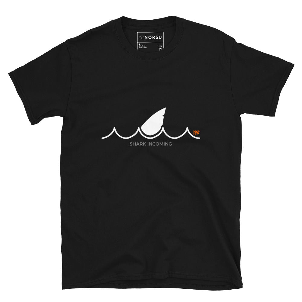 Μαύρο Ανδρικό T-shirt - Καρχαρίας Shark Incoming