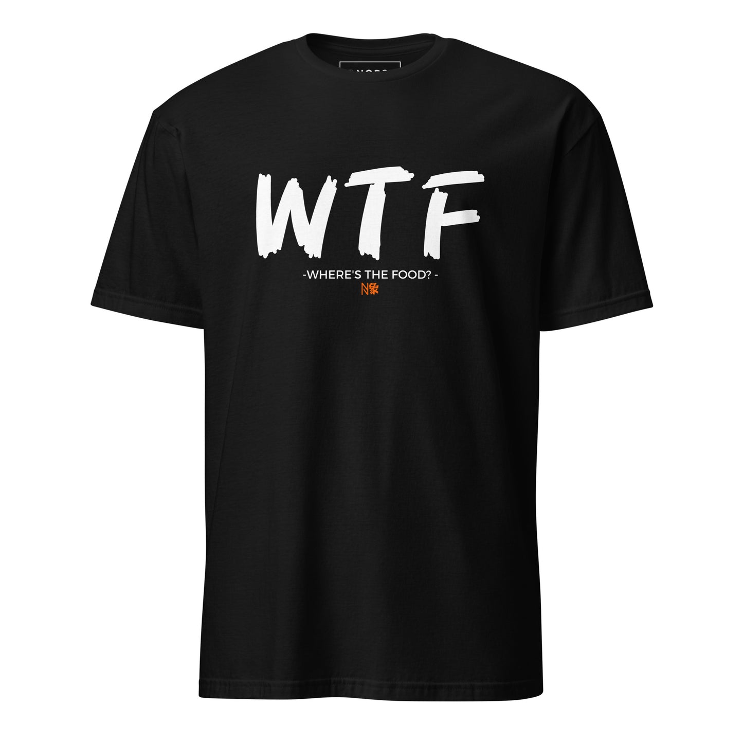 Μαύρο Ανδρικό T-shirt - WTF (Where's the food?)