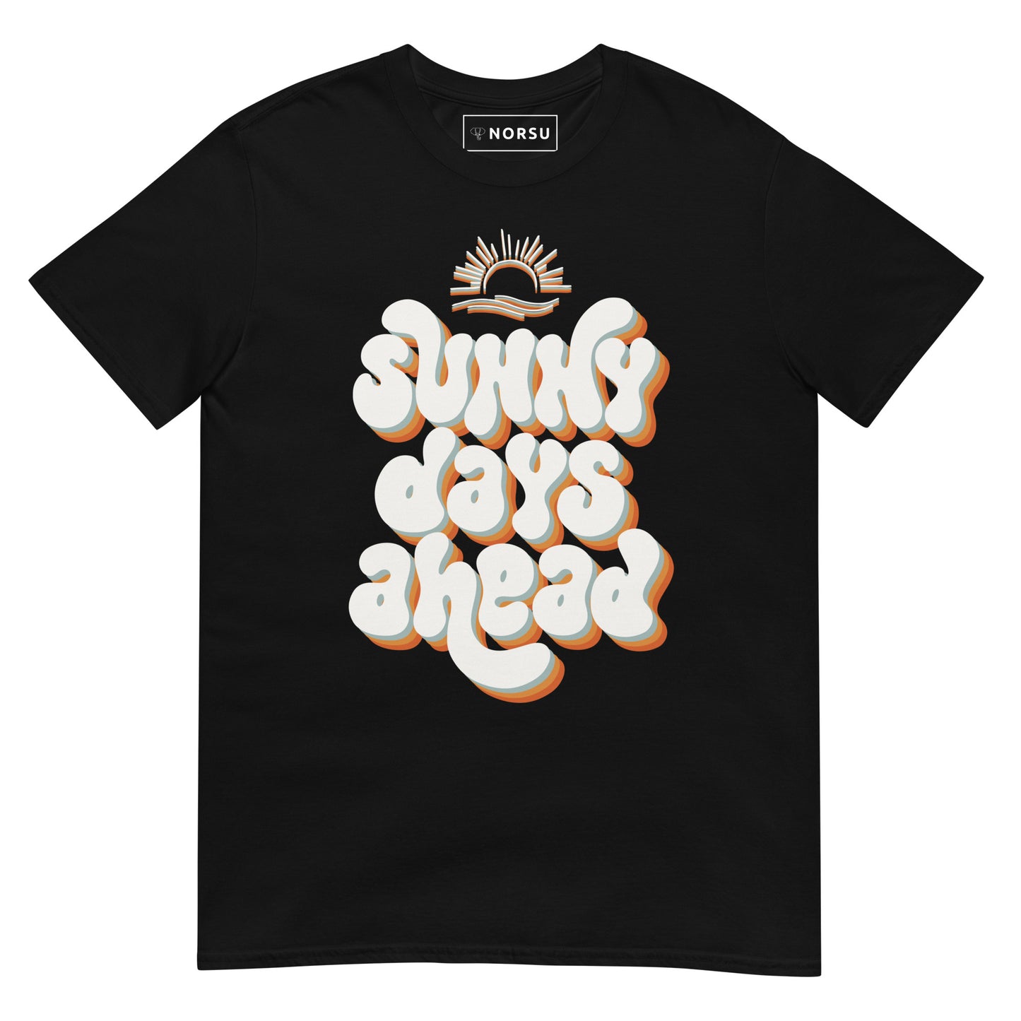 Μαύρο Ανδρικό T-shirt - Sunny Days Ahead