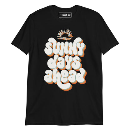 Μαύρο Ανδρικό T-shirt - Sunny Days Ahead