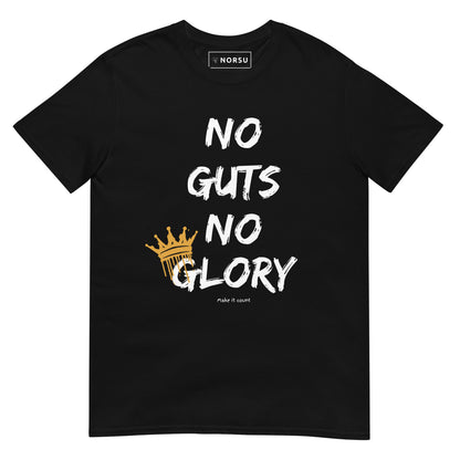 Μαύρο Ανδρικό T-shirt - No Guts, No Glory