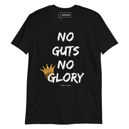 Μαύρο Ανδρικό T-shirt - No Guts, No Glory