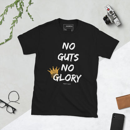 Μαύρο Ανδρικό T-shirt - No Guts, No Glory