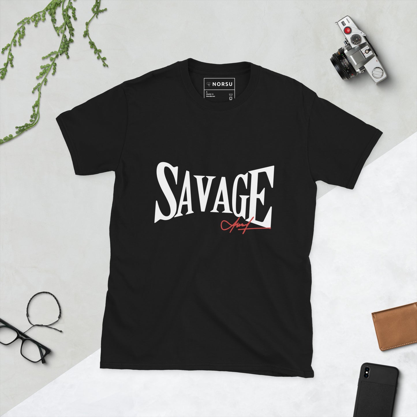 Μαύρο Ανδρικό T-shirt - Savage