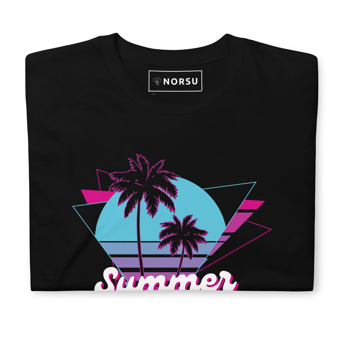 Μαύρο Ανδρικό T-shirt - Summer Vibes, Chillin' & Vibin'