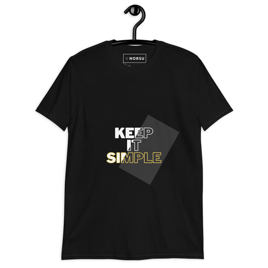 Μαύρο Ανδρικό T-shirt - Keep it simple