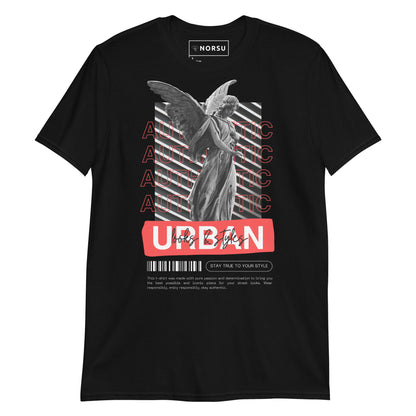 Μαύρο Ανδρικό T-shirt - Άγαλμα Authentic Urban Looks