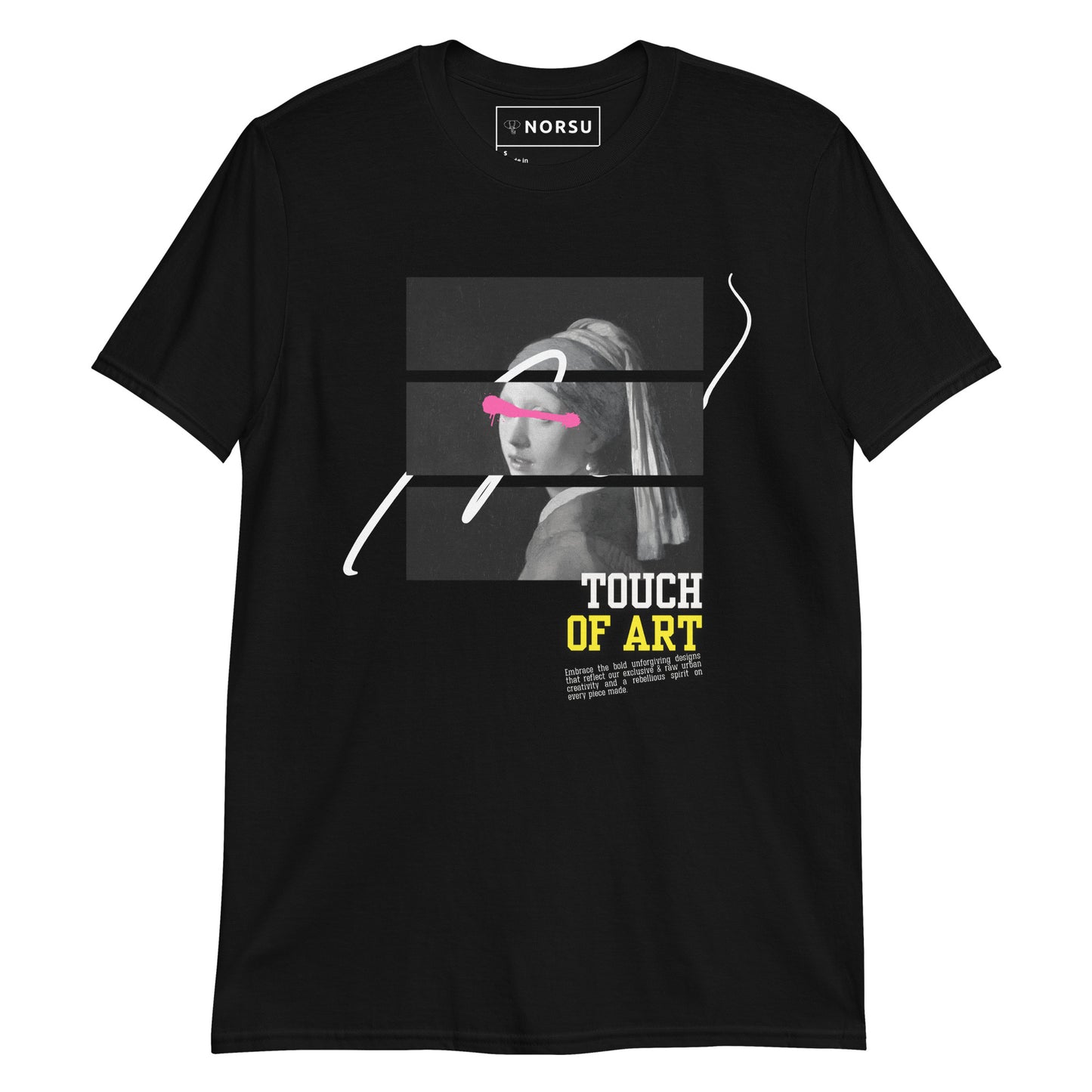 Μαύρο Ανδρικό T-shirt - Touch of Art