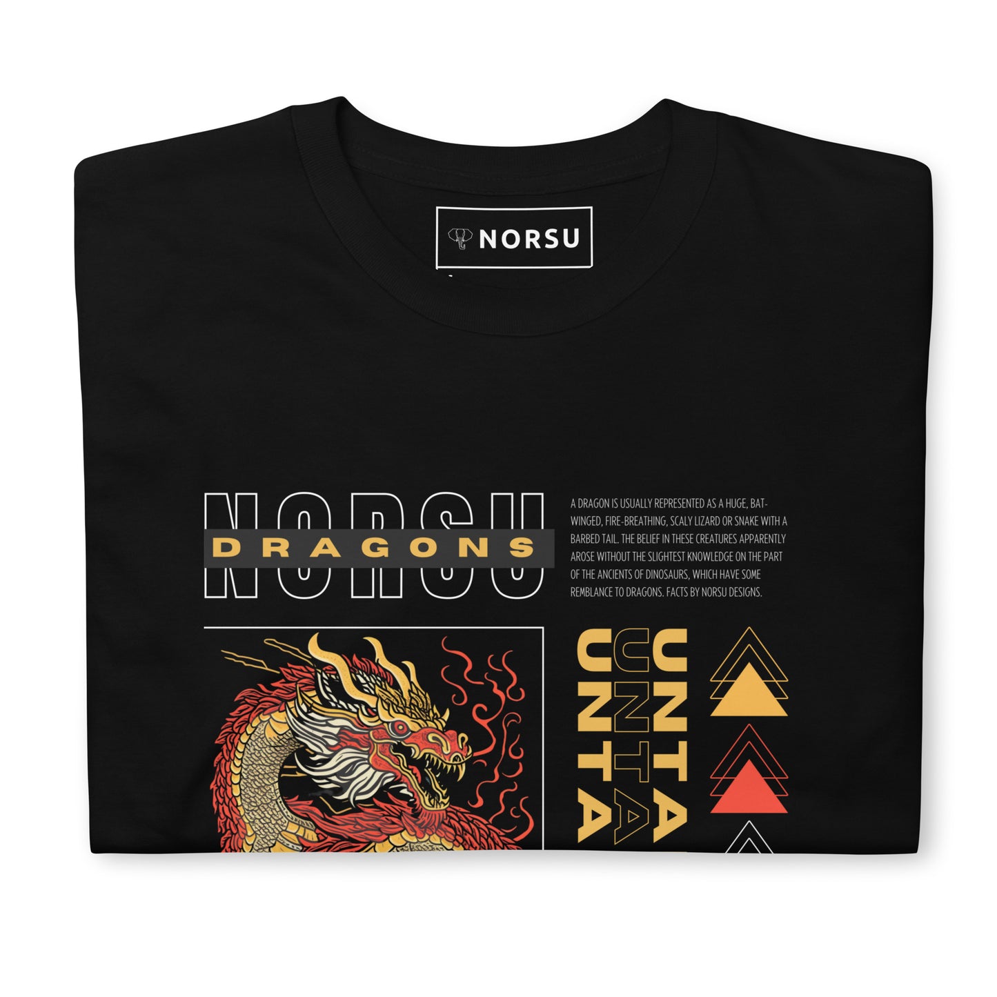 Μαύρο Ανδρικό T-shirt - Δράκος Dragon Untamed