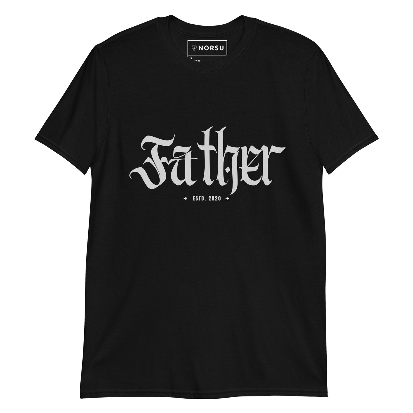 Μαύρο Ανδρικό T-shirt - Father, Estd. 2020