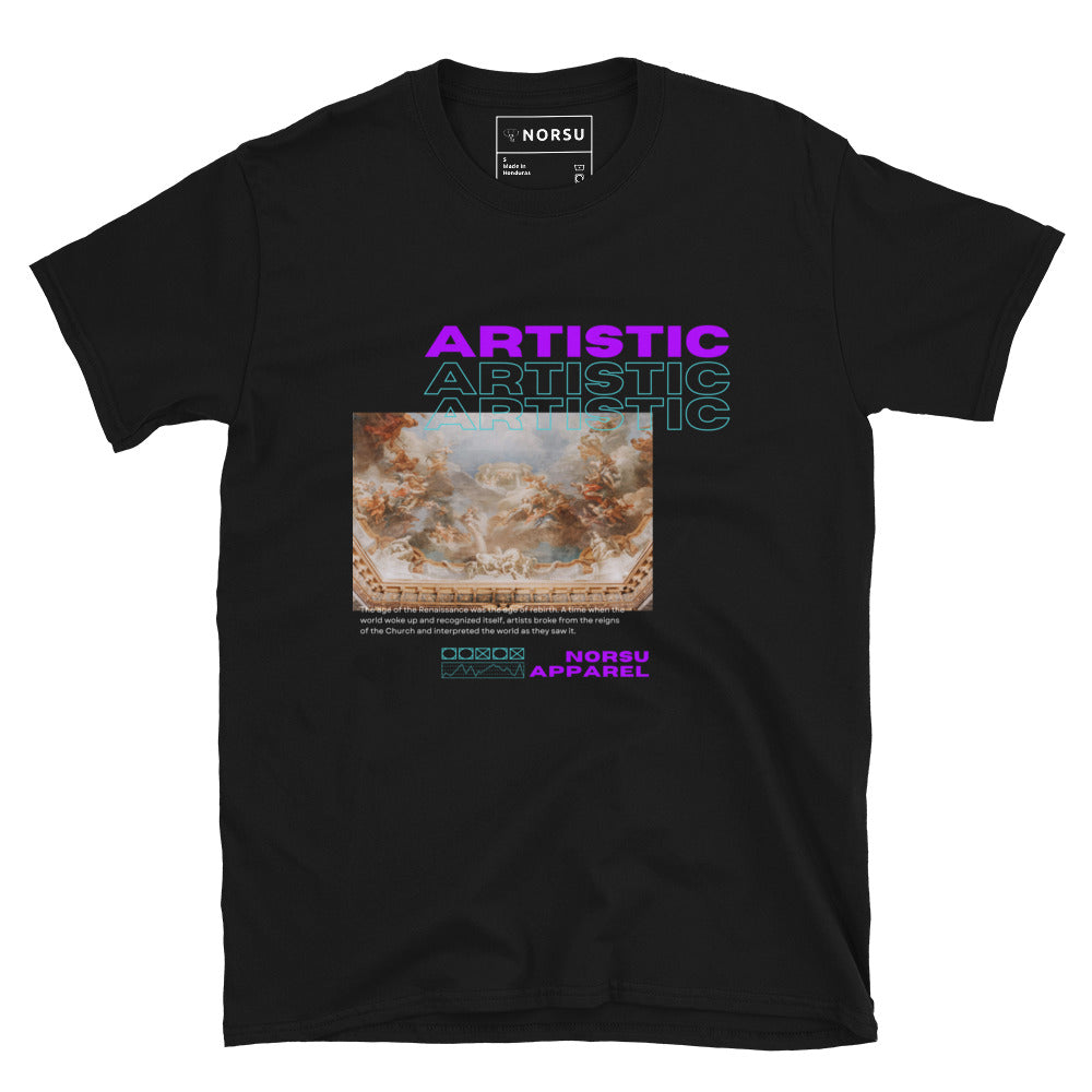 Μαύρο Ανδρικό T-shirt - Artistic Painting