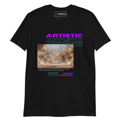 Μαύρο Ανδρικό T-shirt - Artistic Painting