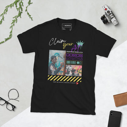 Μαύρο Ανδρικό T-shirt - Graffti Artist, Claim Your Art