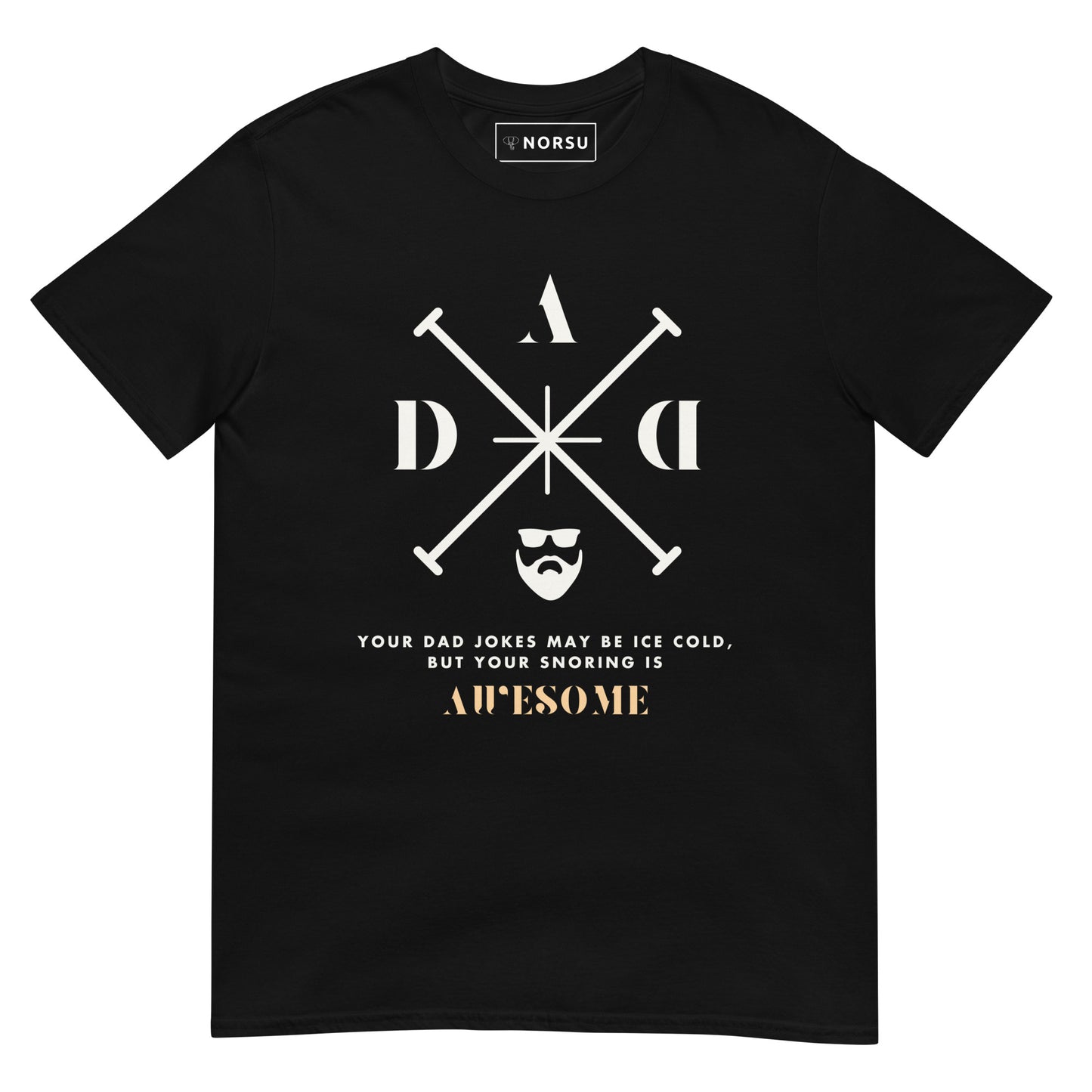 Μαύρο Ανδρικό T-shirt - Awesome Dad Jokes