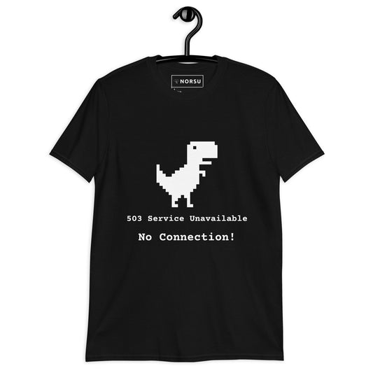 Μαύρο Ανδρικό T-shirt - Server Error 503, No Connection