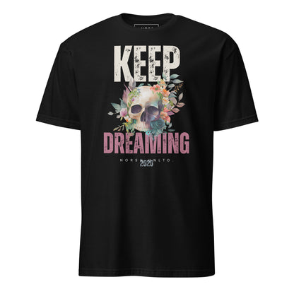 Μαύρο Ανδρικό T-shirt - Νεκροκεφαλή Keep Dreaming