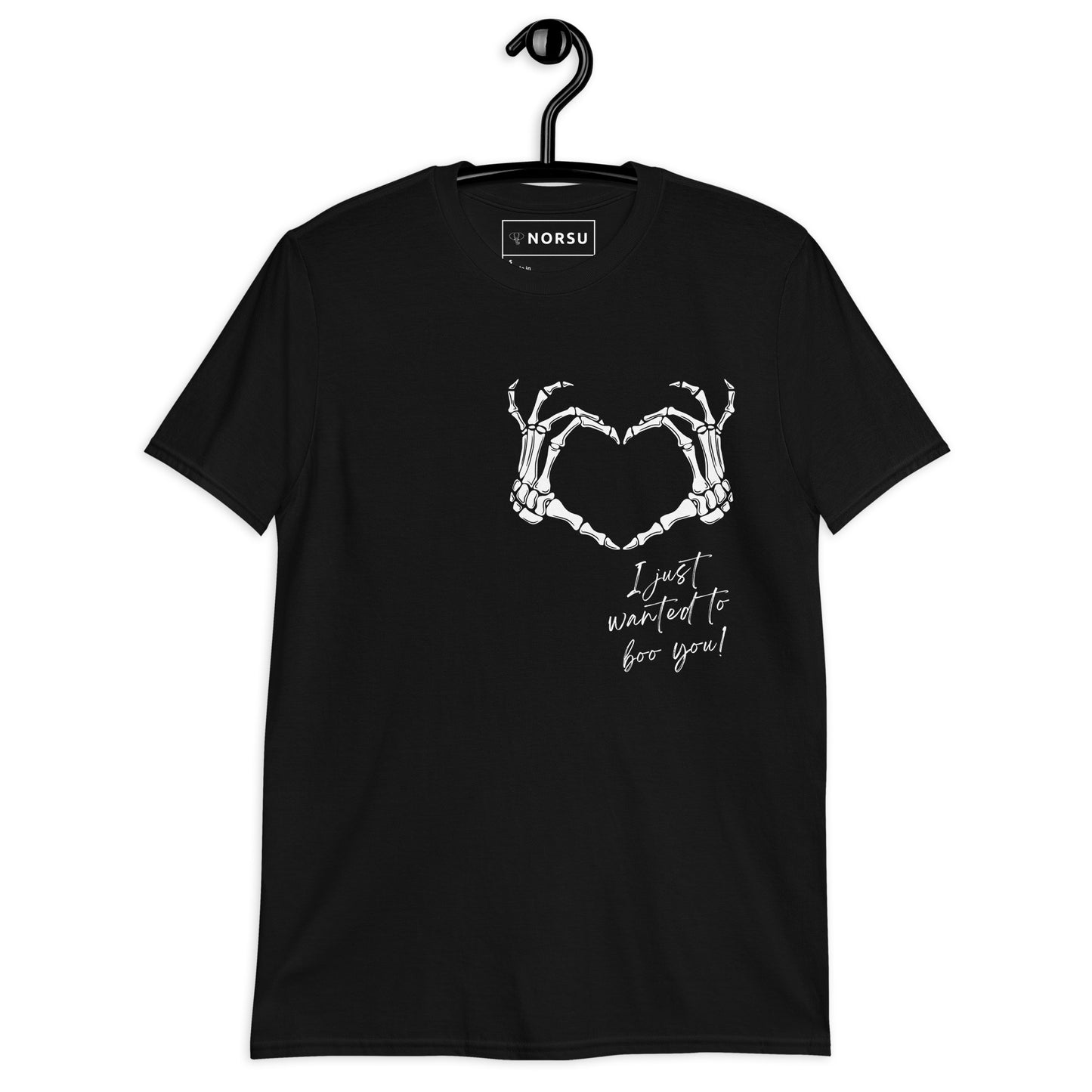 Μαύρο Ανδρικό T-shirt - Καρδιά I Just Wanted To Boo You!