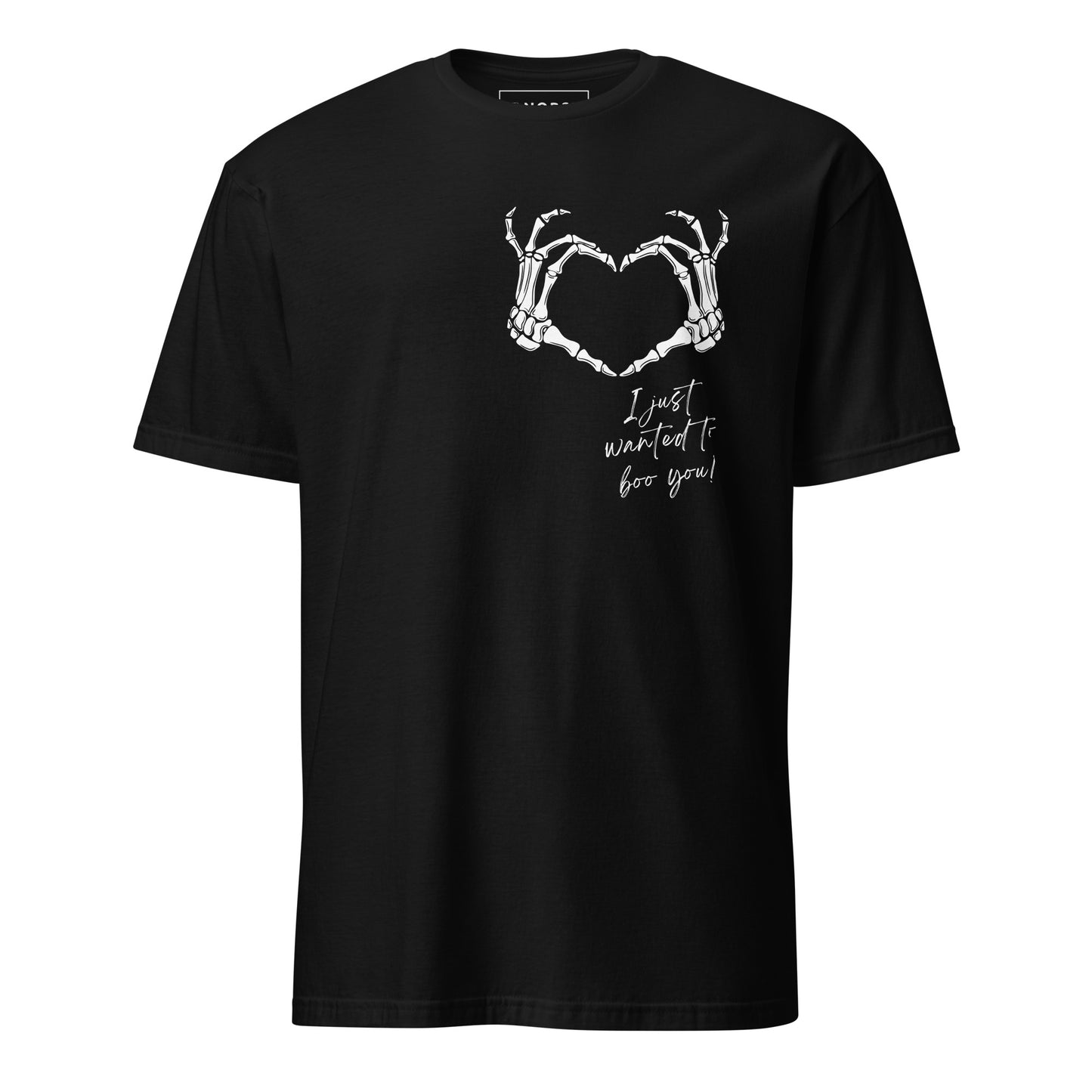 Μαύρο Ανδρικό T-shirt - Καρδιά I Just Wanted To Boo You!