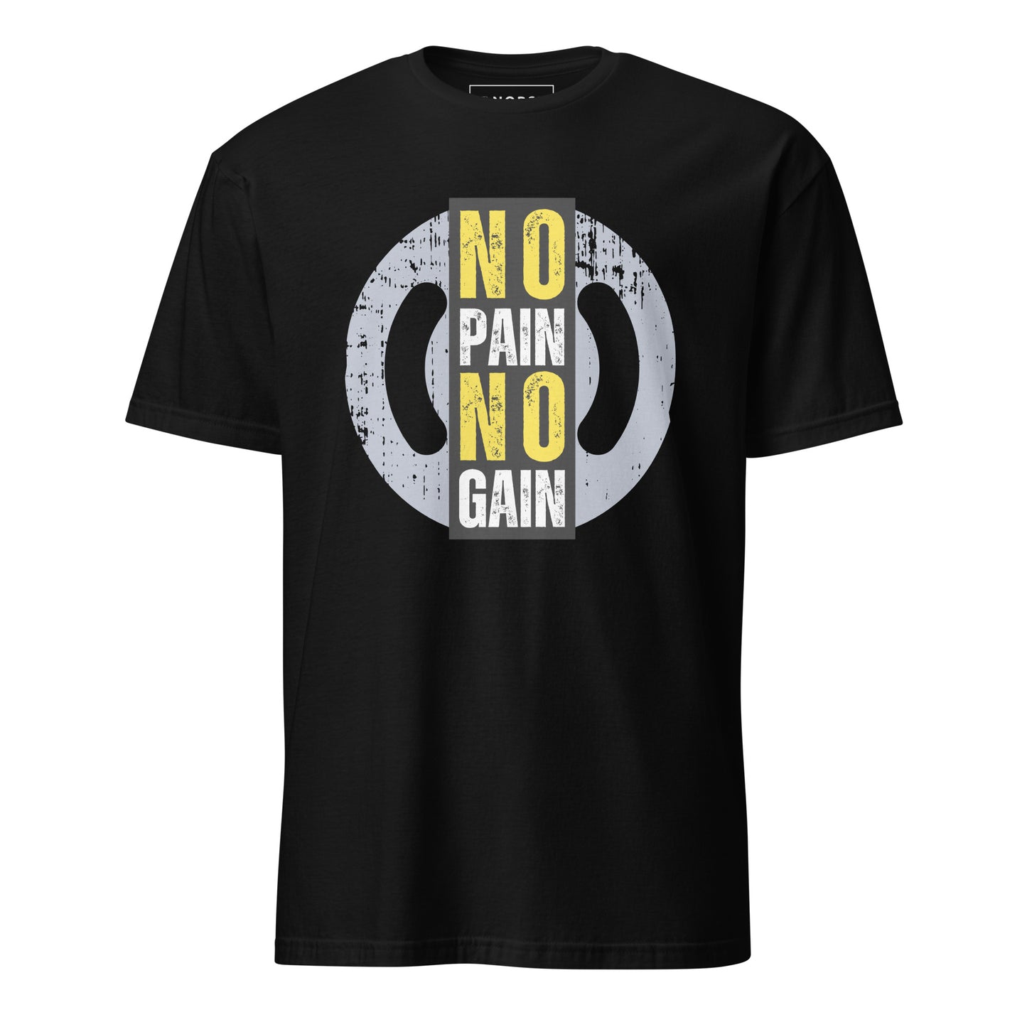 Μαύρο Ανδρικό T-shirt - Γυμναστήριο No Pain No Gain