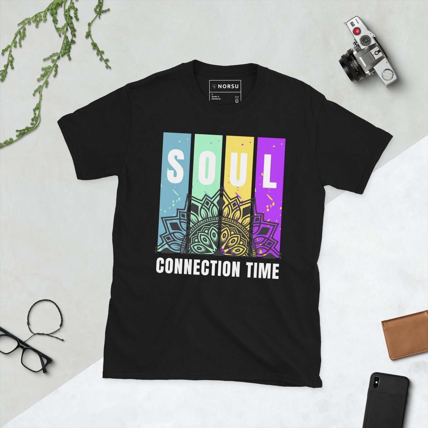 Μαύρο Ανδρικό T-shirt - Soul Connection Time