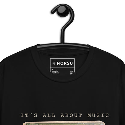 Μαύρο Ανδρικό T-shirt - Ρετρό Κασέτα It's All About Music