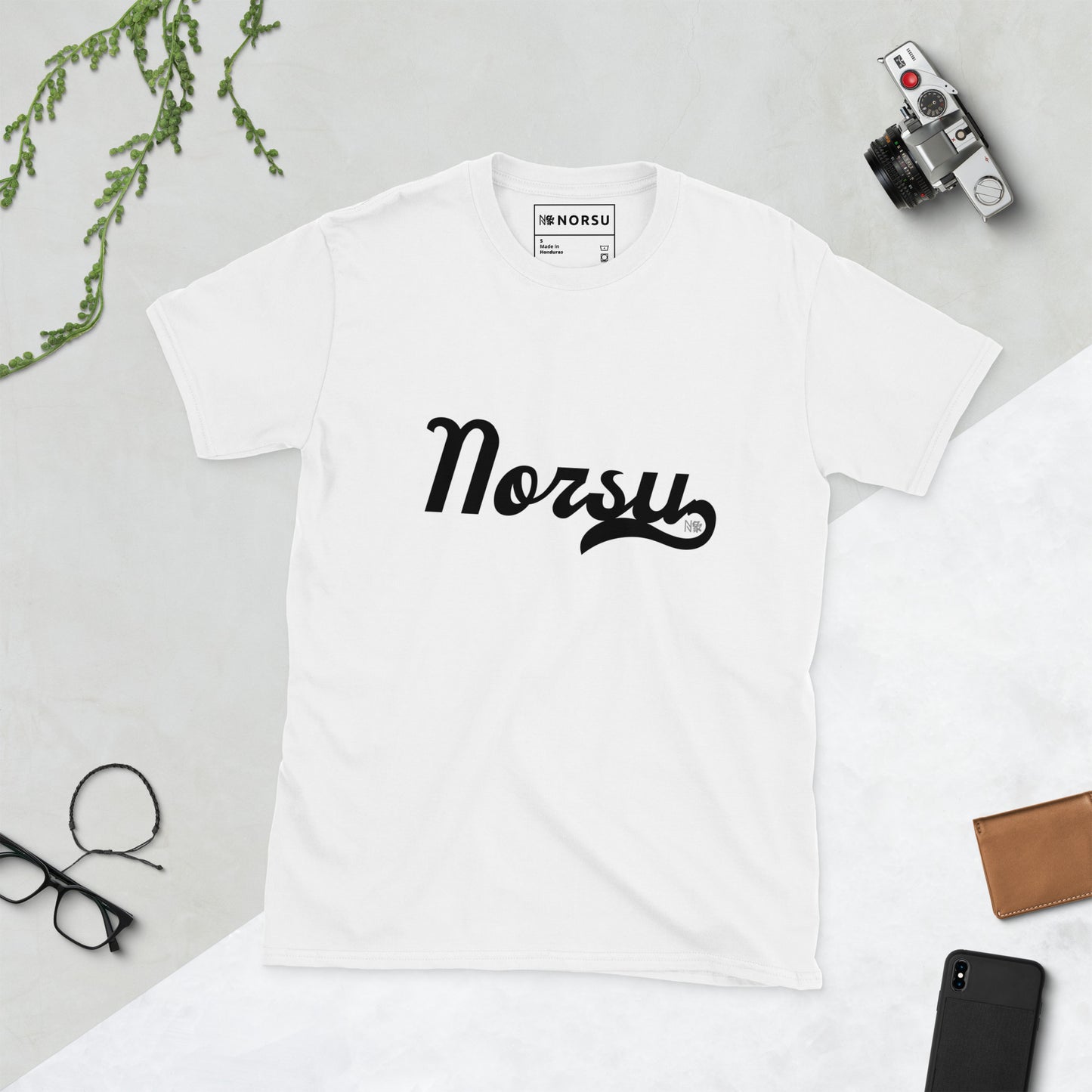 Λευκό Ανδρικό T-shirt - Norsu Καλλιγραφικό