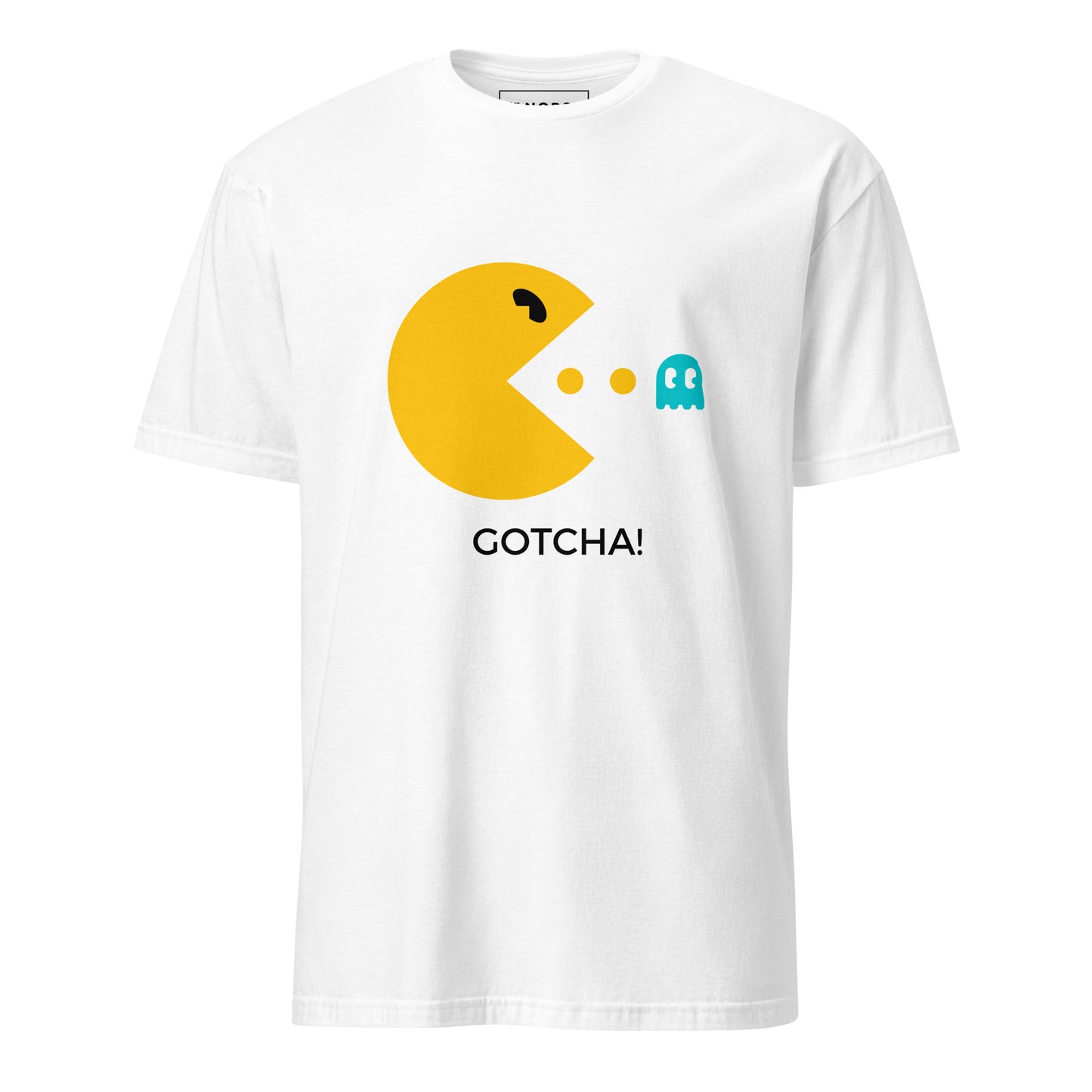 Λευκό Ανδρικό T-shirt - Pac Man Gotcha!