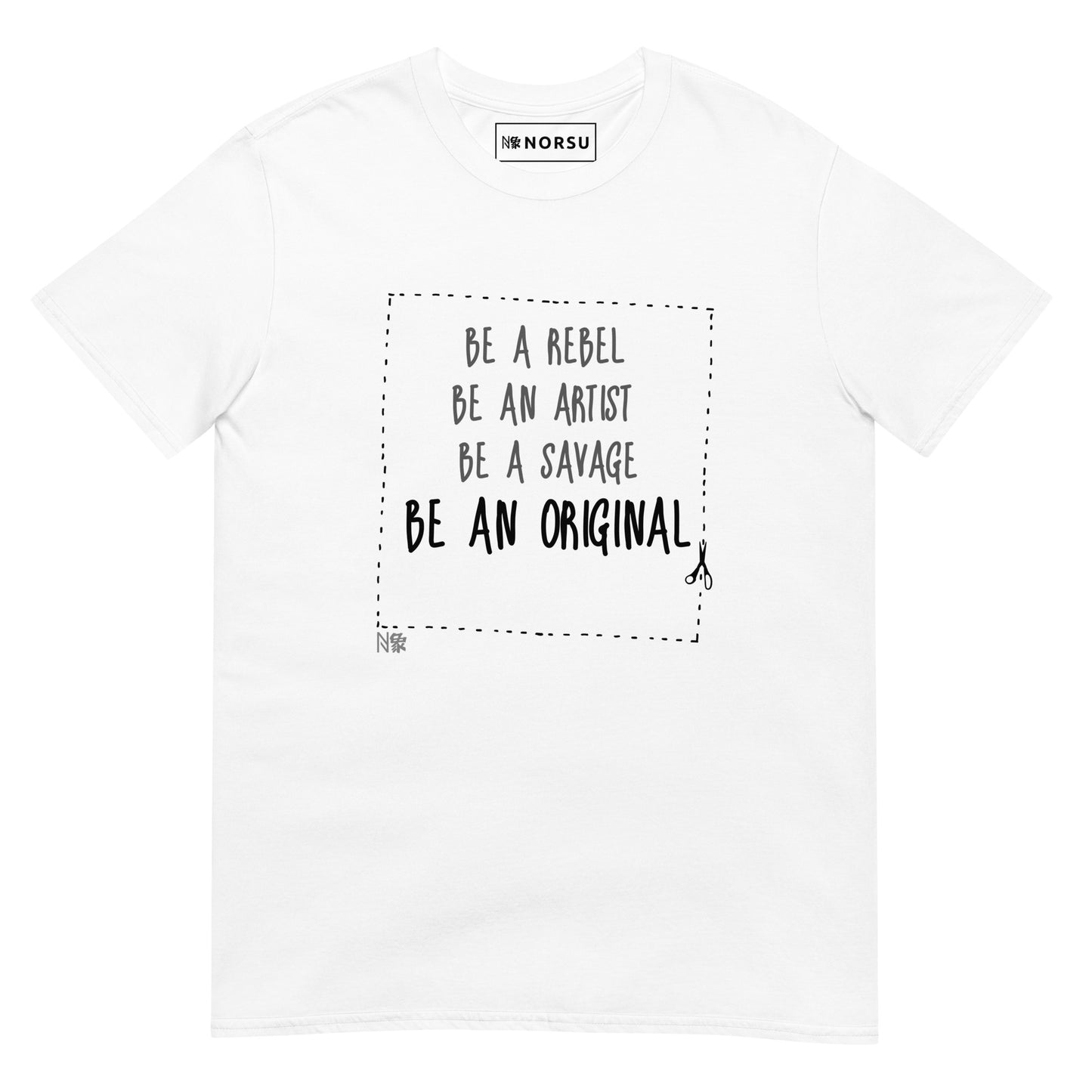 Λευκό Ανδρικό T-shirt - Be an Original