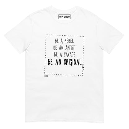 Λευκό Ανδρικό T-shirt - Be an Original