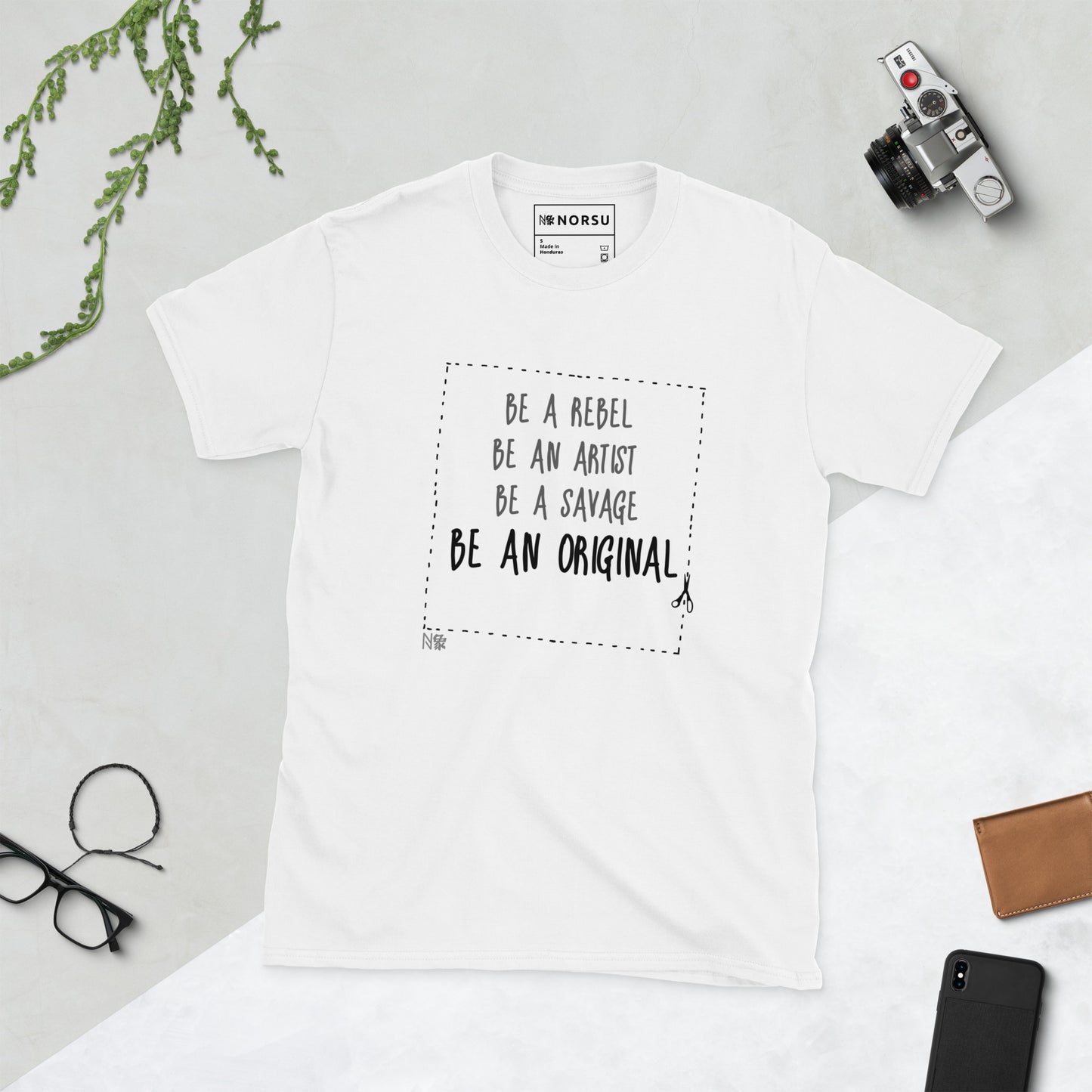 Λευκό Ανδρικό T-shirt - Be an Original